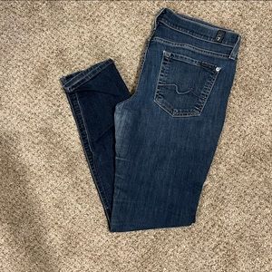 Boot cut/skinny seven for all mankind denim jeans